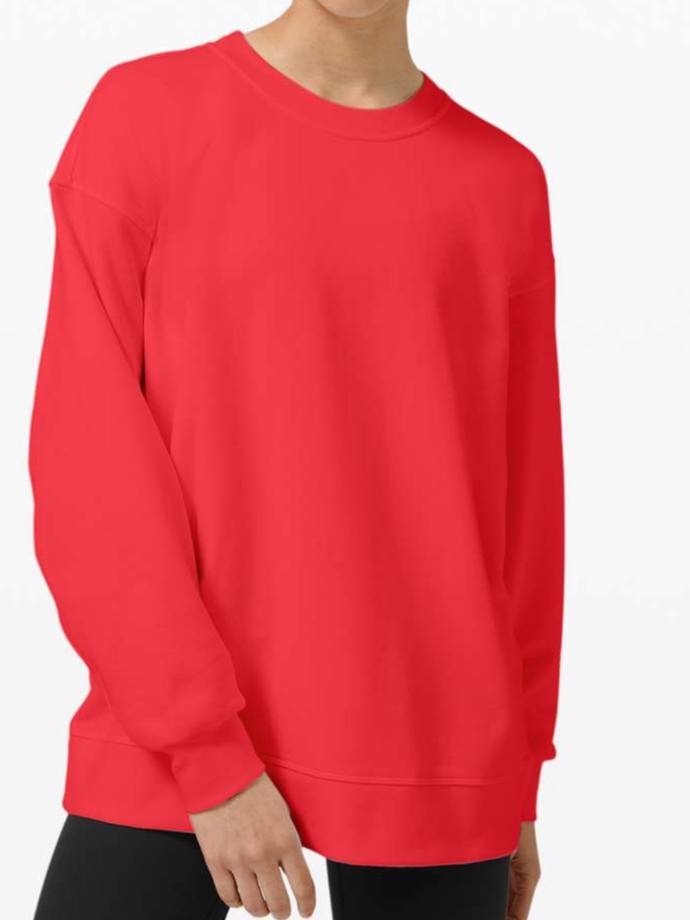 Lululemon perfectly oversized crew pullover carination red